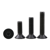 Vis à tête fraisée hexagonale M2 M2.5 M3 M4 M5 M6 M8 M10 DIN7991 en acier inoxydable 304 noir