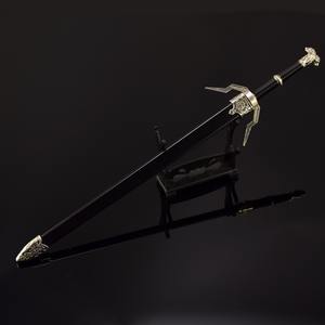 Mini jouets épée en alliage de zinc le sorceleur <span class=keywords><strong>Geralt</strong></span> de Rivia épée en acier 30cm 132g - Product Image 6
