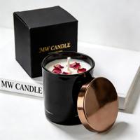 Bougie parfumée de luxe personnalisée en cire de soja écologique, décoration d'intérieur haut de gamme, emballage personnalisé avec logo, vente en gros, Nouvel An chinois