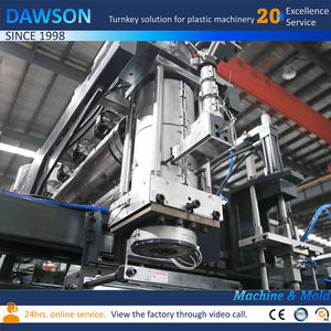 Mesin cetak tiup plastik otomatis Jerrycan stasiun ganda mesin pembuat ekstrusi - Product Image 3