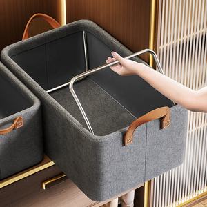 Household <b>Clothes</b> <b>Organizer</b> Washable Wardrobe <b>Drawer</b> <b>Organizer</b> <b>for</b> <b>Clothes</b> Jeans Panty Closet Storage Bins Cube with Handle - Product Image 4