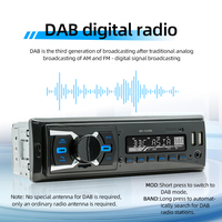 D3305 1DIN universel autoradio universel voiture MP3 Radio BT/FM/TF/USB/DAB contrôle au volant FM récepteur amplificateur lecteur DVD
