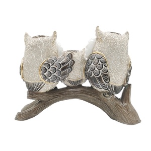 Accesorios <span class=keywords><strong>de</strong></span> decoración para el hogar, figuritas <span class=keywords><strong>de</strong></span> animales <span class=keywords><strong>de</strong></span> resina, búho, escultura artesanal, regalos modernos - Product Image 5