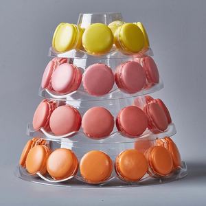 Nuevo Diseño de Soporte para Macarons de 4 Niveles con Empaque Frontal para Exhibición en Fiestas de Cumpleaños y Bodas - Product Image 5