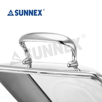 Sunnex Plats de cuisine en acier inoxydable Fournitures de restauration pour buffet et restaurant Équipement de service hôtelier