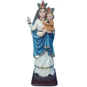 Patung sihir wanita Lourdes Saint Virgin Mary Resin kustom patung 6 inci