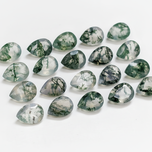 100% genuino musgo ágata corte piedra preciosa calibrada tamaño de piedra preciosa para anillo, fabricación de pendientes producto de tendencia musgo ágata lote piedra preciosa - Product Image 1