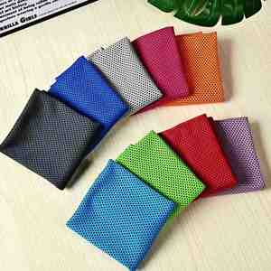 ผ้าเช็ดตัวไมโครไฟเบอร์แบบตาข่ายระบายความร้อน ขนาด 32x12 นิ้ว เป็นมิตรกับสิ่งแวดล้อม ซึมซับเหงื่อได้ดี บรรจุในขวดพร้อมกระเป๋าเดินทาง เหมาะสำหรับแจกในงานแสดงสินค้า - Product Image 2