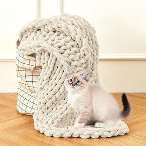 Grande corde épaisse câble moelleux tricoté couverture personnalisé doux Cobijas <span class=keywords><strong>Plaid</strong></span> polaire jeter couverture gros fil couvertures pour l'hiver - Product Image 6