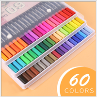 Stylo de peinture lavable en aquarelle, stylo à double tête, souple, ensemble de peinture pour enfants, stylo de couleur à l'aquarelle