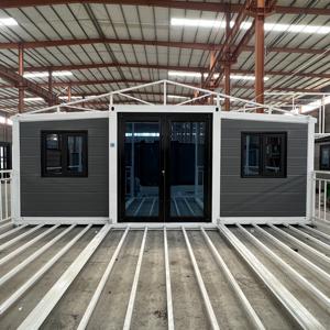 <span class=keywords><strong>บ้าน</strong></span>สำเร็จรูปแบบโมดูลาร์ขนาดเล็กพับได้ ปรับแต่งรูปแบบได้ หลังคาแบน ขยายได้ พร้อมห้องครัวและห้องน้ำ - Product Image 3