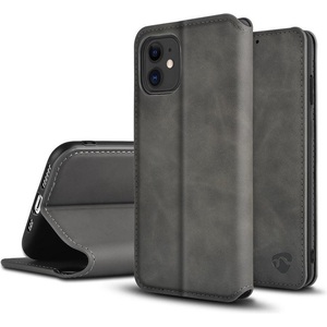 Funda tipo billetera para Apple iPhone 11, funda de cuero suave negra - Product Image 2