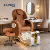 Nuevo Tipo de Muebles de Lujo para Salón de Uñas, Silla de Spa para Pies, Sillas de Pedicura Eléctricas Personalizables con Bañera para Pies