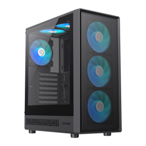 GAMEMAX Storm 2 <span class=keywords><strong>AB</strong></span> AW ATX custodia per PC con canale di flusso d'aria verticale torri e pannello frontale a rete con dispositivo di raffreddamento della ventola - Product Image 1