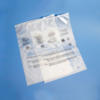Sac d'emballage pour vêtements en PVC transparent refermable avec fermeture éclair, personnalisable avec logo imprimé, imperméable