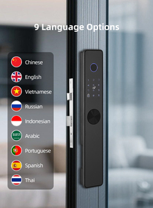 กุญแจล็อคอัจฉริยะอัตโนมัติเต็มรูปแบบ Tuya พร้อมแอปและระบบคลาวด์ รองรับรหัสผ่าน ลายนิ้วมือ บัตร คีย์การ์ด  ระบบเข้าออกแบบไร้กุญแจ ป้องกันการโจรกรรม สำหรับประตูขอบแคบ - Product Image 2