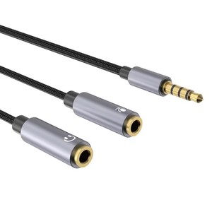 Tai nghe mic Splitter Adapter 3.5mm/USB tai nghe & Mic adapter 3.5mm nam đến 3.5mm Nữ Cáp thưởng thức âm thanh rõ ràng - Product Image 6