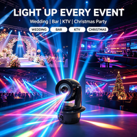 Luz Láser RGB de 5W con Cabezal Móvil, Animación, DMX512, Sistema Inteligente Activo, Luz Láser para Escenario, Bodas, DJ, Discotecas, Fiestas