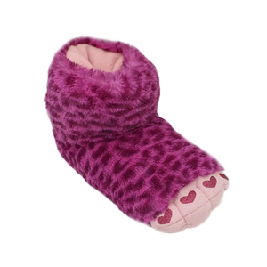 Violet confortable coeur orteil Animal <span class=keywords><strong>patte</strong></span> forme intérieur maison en peluche Animal <span class=keywords><strong>patte</strong></span> pantoufles - Product Image 3