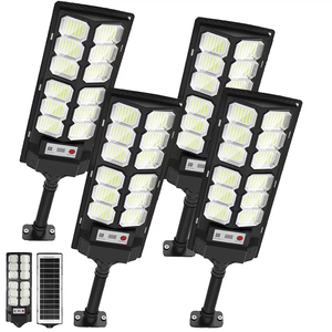 Lampione Solare con Telecomando, <span class=keywords><strong>Luci</strong></span> <span class=keywords><strong>Solari</strong></span> da Esterno IP68 Impermeabili 300W 500W, Sensore di Movimento, Lampione Stradale LED Solare Tutto in Uno - Product Image 4