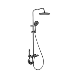 Robinet de douche mural à poignée unique en chrome poli, jet de pluie, valve en céramique à débit régulé, en laiton, pour hôpital, garantie 5 ans, vente chaude - Product Image 1