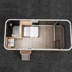 Modern Lüks Prefabrik Çelik Kamp Kapsül Evi Akıllı Sistemli Daireler Okullar Moda Uzay Kapsülleri - Product Image 2