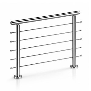 High Quality Stainless Steel 304 316 <strong>Railing</strong> Balustrade Post Exterior Balcony <strong>Railing</strong> Baluster Staircase Safety Support Handrail - Product Image 2