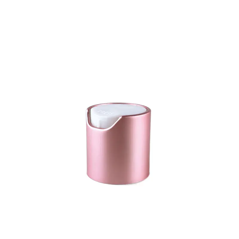 Tappo superiore disco in alluminio per bottiglia colore oro rosa 24/410