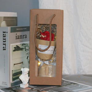 Популярная подарочная коробка с цветами 2025 года: высококачественные сушеные цветы подсолнуха с LED-подсветкой для подарка на День святого Валентина - Product Image 5