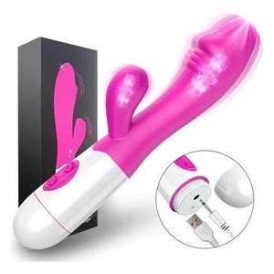 ไวเบรเตอร์จีสปอตสองหัว USB สำหรับผู้ใหญ่อุปกรณ์สำหรับผู้ใหญ่ส่งแบบชิ้นเดียวที่มั่นคง - Product Image 4