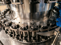 Machine de remplissage automatique de boissons gazeuses en bouteille de verre 3 en 1 monobloc pour eau gazeuse et jus pétillant