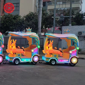 Parco divertimenti giostre per bambini gioco elettrico trenino senza cingoli Mini trenino per bambini parco divertimenti trenini - Product Image 5