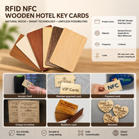 Tarjeta de Visita de Madera Programable NFC216 de 888 Bytes, Tarjeta de Membresía NFC de Bambú Ecológica Personalizable