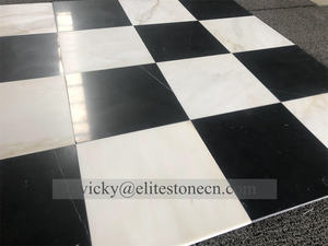 دالتون Waterjet أرضية رخامية مصقولة بسطح الشطرنج ميدالية رخامية نفاثة للماء للردهات والمدخل - Product Image 4