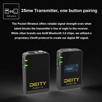 Deity – récepteur de Microphone sans fil de poche 2.4G et émetteur de 25mw avec couplage à un bouton avec Microphone Lavalier Pocket-RX