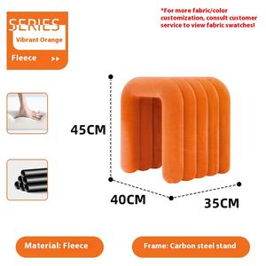 Chaise longue de maquillage de luxe en crème de designer danois, table de toilette pour chambre de filles avec <span class=keywords><strong>filet</strong></span> pour tabouret de maquillage de célébrité - Product Image 4