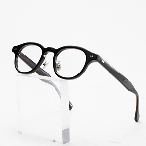 Gafas Redondas de Montura Completa, Color Negro Sólido, Anti-UV, Ligeras, Unisex, para Adultos, Monturas para Corrección de la Visión - Product Image 1