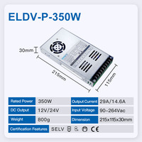 Machine d'équipement d'intérieur Hyrite AC à DC 12V 24V PFC facteur de puissance élevé LED pilote large tension d'entrée commutation LED alimentation