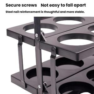 Estante de vino plegable de 8 agujeros, cesta de bebidas portátil, soporte para botella de agua deportiva - Product Image 4