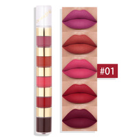 Maquillage Gloss Mat Lèvres Longue Tenue Rouge à Lèvres Liquide Velours Imperméable Teinte Sexy