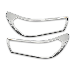Copertura Cromata in ABS per Fari Anteriori Toyota Hilux Revo <span class=keywords><strong>Rocco</strong></span> 2016-2019, Accessori Esterni per Pickup - Product Image 2