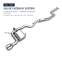 Système d'échappement Catback à soupapes en acier inoxydable pour BMW 325i 2.5 N52 E90 E92 E93 2005-2009, son sportif de course, silencieux performant