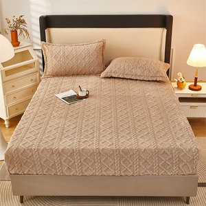 Coperta da letto matrimoniale di alta qualità <span class=keywords><strong>in</strong></span> jacquard 100% poliestere, set tre pezzi con motivo floreale <span class=keywords><strong>in</strong></span> <span class=keywords><strong>flanella</strong></span>, lenzuolo con angoli e cuscino per tutte le stagioni - Product Image 5