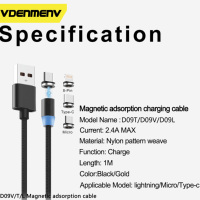 Top vendeur en forme de L 180 flexion 540 degrés Rotation câble de charge magnétique Mobile 3 en 1 chargeur de câble USB magnétique