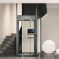 Ascensore Domestico a Vendita Diretta dalla Fabbrica, Facile Installazione, Senza Fossa, Senza Locale di Stazione, Ascensore Panoramico in Vetro, Elevatore Residenziale per Passeggeri