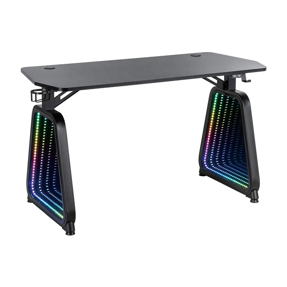 LED Infinity RGB Light Gaming Desk für Computer PC Best Pro Gaming Table