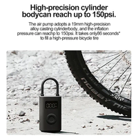 Hot Inflator Pump 2 Smart Digital Tire Pressure Detection for Scooter Bike Motorcycle Football Scooter M365 Pro Car