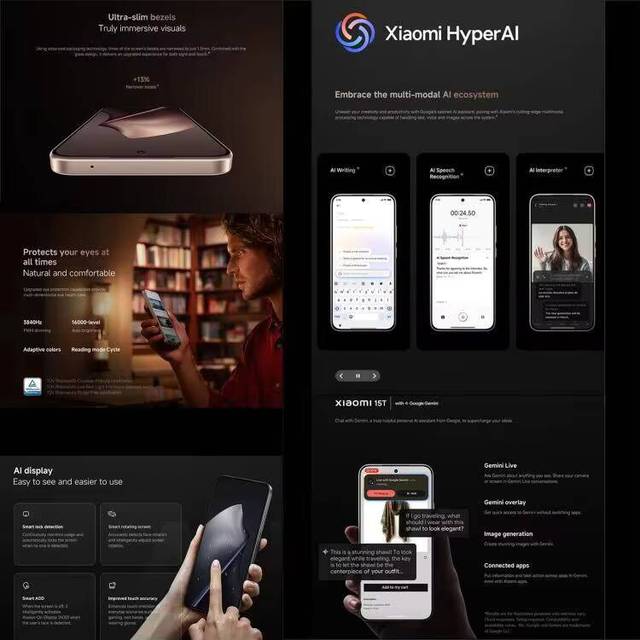 For 15T Global 5G Smartphone Octa Core HD 12GB+256GB 6.83 Inch OLED Display 120Hz 5500mAh Battery