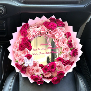 Heart and Round Acrylic <strong>Mirror</strong> for <strong>Mirror</strong> Bouquet Sturdy and Not Easily Breakable <strong>Plastic</strong> <strong>Mirrors</strong> - Product Image 2