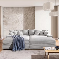 Ensemble de canapé-lit compressible, canapé paresseux, canapé géant, chaise longue douillette, canapé modulaire sectionnel en velours pelucheux pour villa, école, salon